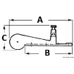 Osculati - Stainless Steel Bow Roller 205 mm - 01.350.01 product image