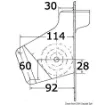 Osculati - AISI316 Stainless Steel Bow Roller for Dinghies - 66.330.00 product image