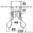 Osculati - AISI316 Stainless Steel Bow Roller for Dinghies - 66.330.00 product image