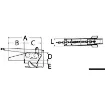 Osculati - Alloy Hinged Bow Roller for Anchors - 01.336.10 product image