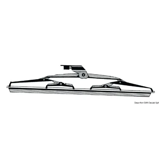 Osculati - Stainless Steel Windshield Wiper Blade with Silicone Flap - 19.112.24 product image