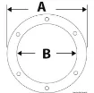 Picture of Inspection hatch white easy opening 102 mm