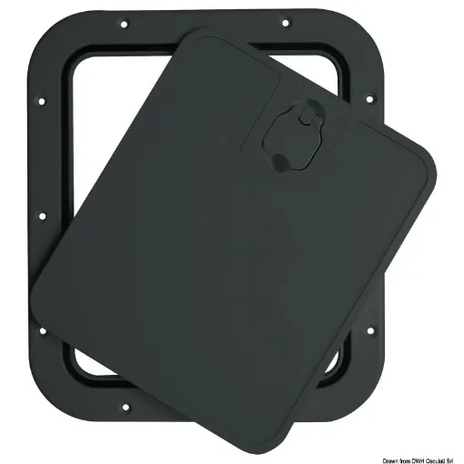 Picture of Black inspection hatch removable lid 305 x 355mm - 305 x 355 - Black - 225 x 275