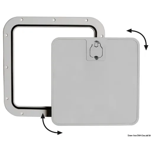 Picture of Grey inspection hatch removable lid 375 x 375mm