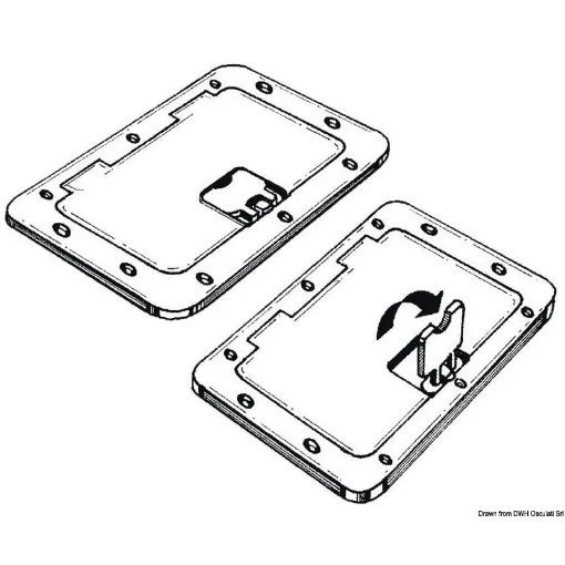 Picture of Grey inspection hatch anti - slip sufrace 280x380mm