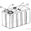 Osculati - Polyethylene Fuel Tank 248L with Brass Float - 52.040.02 product image