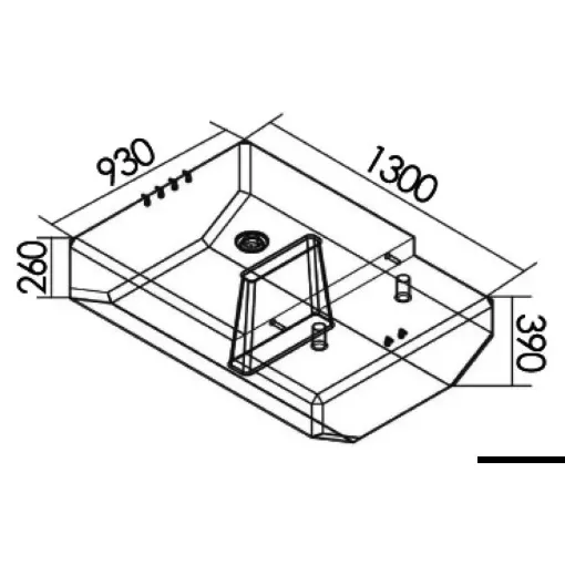 Picture of Fuel tank made of polyethylene 370L