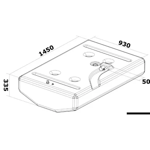 Picture of Fuel tank made of polyethylene 347L