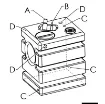 Picture of Drinkable water rigid vertical modular tank 170L