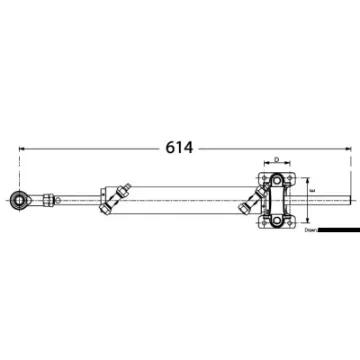 Picture of Hydraulic cylinder for inboard engine UC 168 - I - Ultraflex