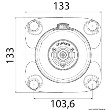 Picture of Flange for hydraulic steering gear - Ultraflex