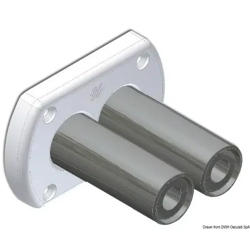 Picture of Bulkhead throughout bushing white - Ultraflex