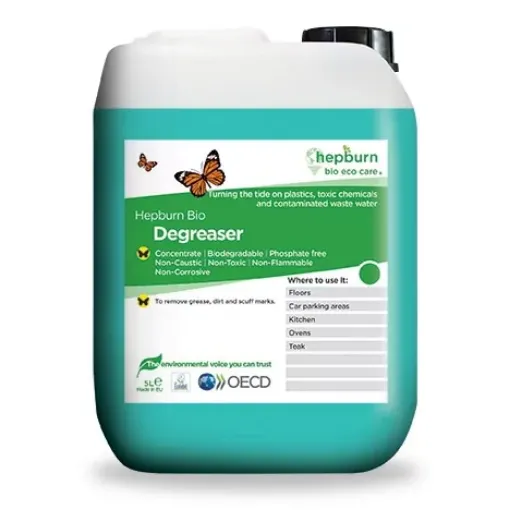 Picture of Bio degreaser drum super concentrated degreaser and detergent ecolabel for deck and teak cleaning - 5L - Hepburn bio