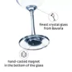 Picture of Magnetic crystal champagne glass - pair - Silwy