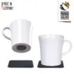 Picture of Porcelain magnet handle cups in black - pair - Silwy