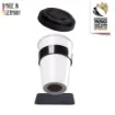 Picture of Porcelain to - go cup in black - Silwy