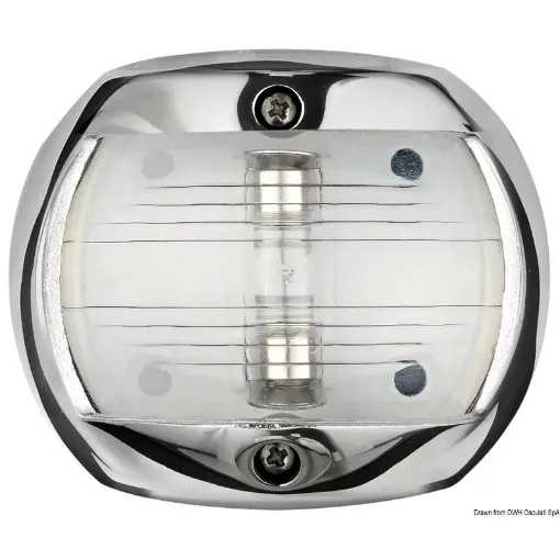 Picture of Compact 12 AISI 316 white stern navigation light