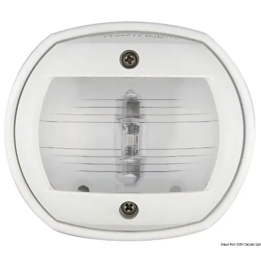 Picture of Compact white 135° white stern led navigation light