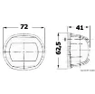 Picture of Compact 135° white led navigation light