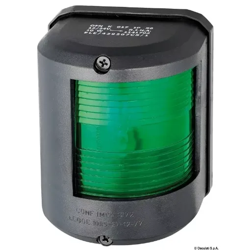 Picture of Navigation light black 12V green right - utility 78