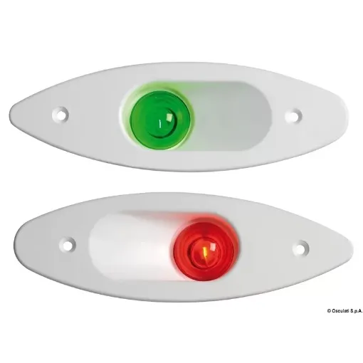 Picture of Navigation light green - white ABS built - in