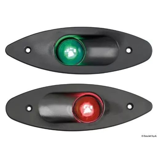 Picture of Navigation light red - black ABS built - in