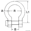 Picture of Bow shackle AISI 316 6 mm