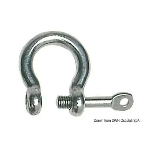 Picture of Bow schackle with captive pin AISI 316 4 mm