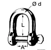 Picture of Shackle made of galvanized steel 6 mm