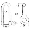 Picture of Long shackle AISI 316 10 mm