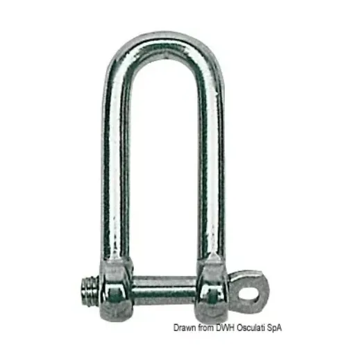 Picture of Long shackle AISI 316 12 mm - 12 - 24 - Stainless steel - 96 - 24