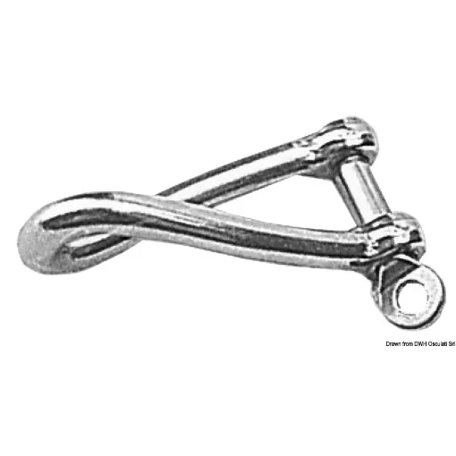 Picture of Twisted shackle made of investment cast stainless steel 5 mm