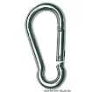 Picture of Carabiner hook polished AISI 316 no eye 3 mm