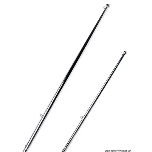 Osculati - Mirror Polished Stainless Steel Flagstaff with End Ball - 35.392.04 product image