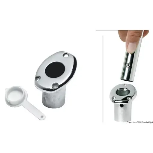 Osculati - Flush Flagstaff Base for Pole - 35.390.25 product image