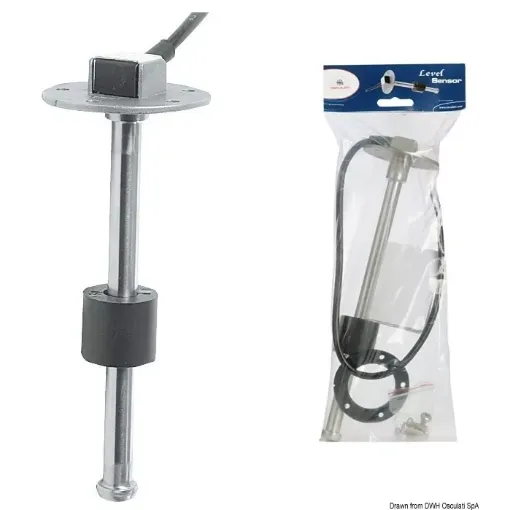 Picture of Stainless steel 316 vertical level sensor 240/33 ohm 60 cm - 600 - 12/24V - Fuel/water - 240 - 33