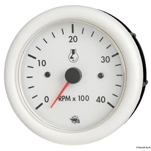 Picture of RPM counter diesel white 12 V - guardian