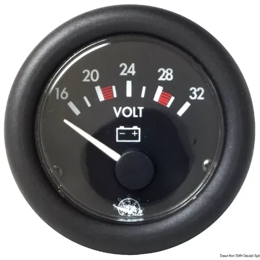 Picture of Voltmeter black 20 - 32 V - guardian