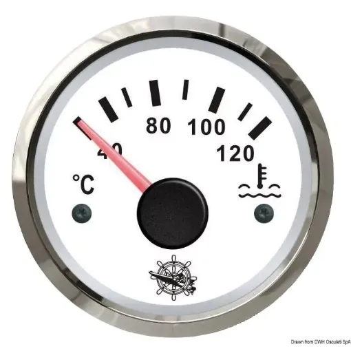 Picture of Water temperature gauge 40 - 120° white - glossy