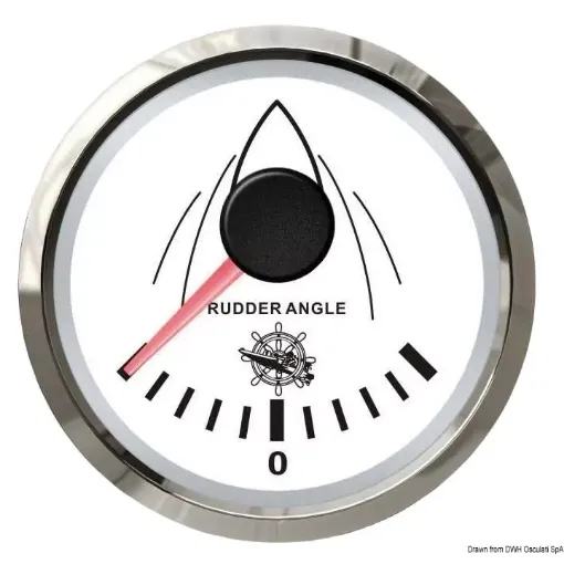 Picture of Rudder angle indicator 0 - 190 ohm white - glossy