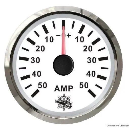 Picture of Ammeter with shunt 50 A white - glossy