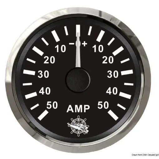 Picture of Ammeter with shunt 50 A black - glossy