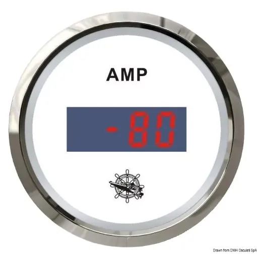 Picture of Digital ammeter with shunt white - glossy