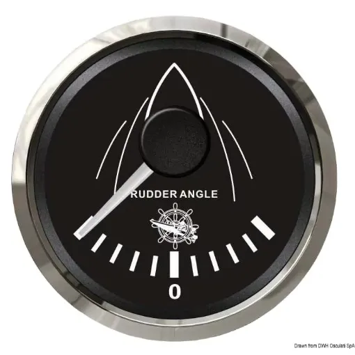 Picture of Rudder angle indicator black - glossy