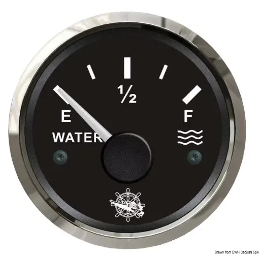 Picture of Water level gauge 10 - 180 ohm black - glossy