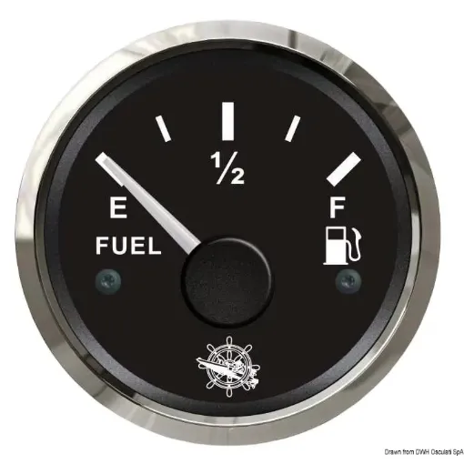 Picture of Fuel level gauge 240 - 33 ohm black - glossy