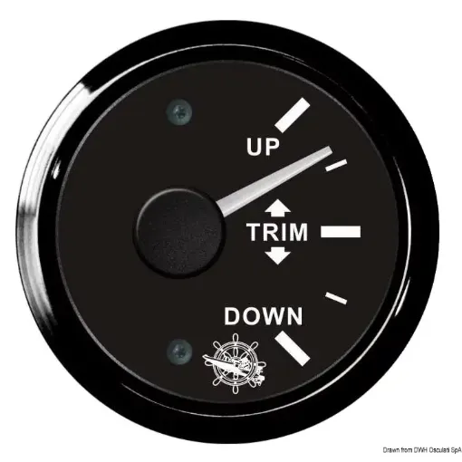 Picture of Trim indicator 0 - 190 ohm black - black - 0 - 190 Ω - 51 - 45 - 12/24V - 45