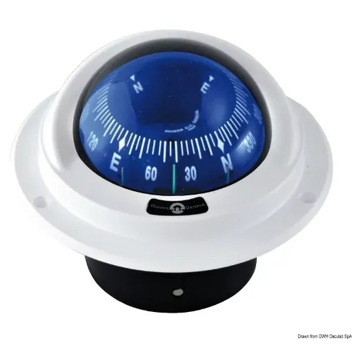 Picture of IDRA built - in compact compass blue/white - Riviera