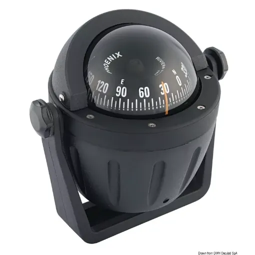 Picture of BH2/AV compass 3" black/black - Riviera - Black - Bracket - 12V - 155 - Black