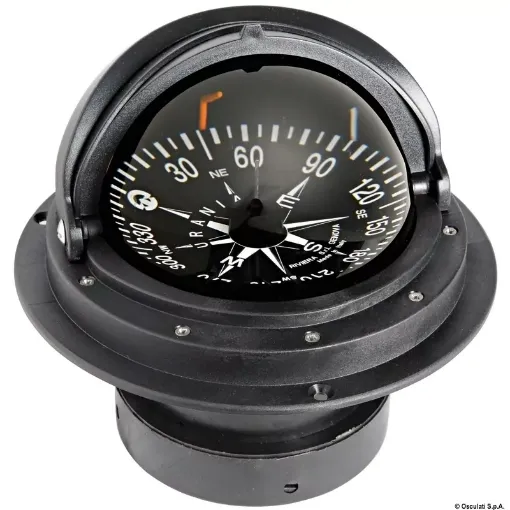 Picture of Compass 4" with cover black/black topview - Riviera